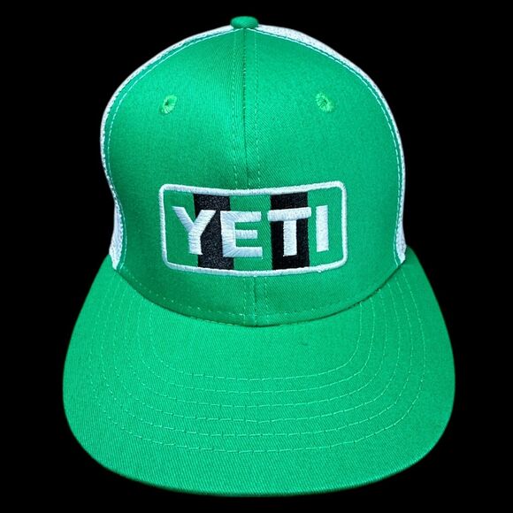 Yeti Austin FC Soccer Mesh Trucker Limited Edition Snapback Hat Green and White - Picture 2 of 9